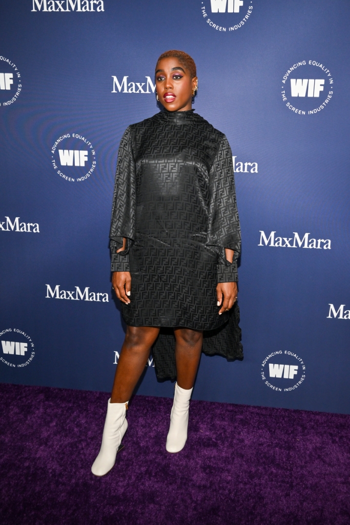 Lashana Lynch at the Women In Film Honors Celebrating Women “Forging Forward” in Entertainment held at the Beverly Hilton on October 27, 2022 in Beverly Hills, California.