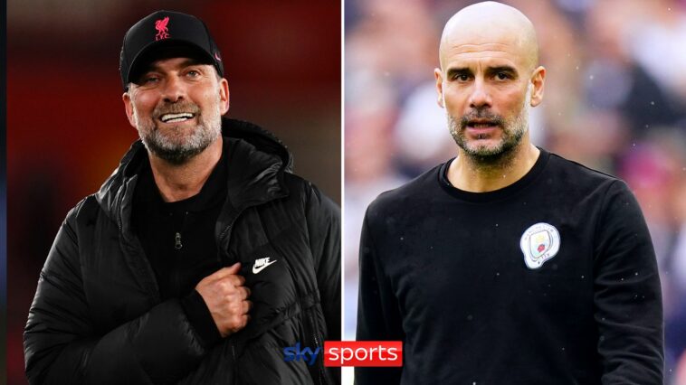 Klopp and Guardiola composite