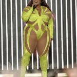 Special tour: Lizzo, 34, donned an eye-catching ensemble as she performed on stage at Madison Square Garden in New York City on Sunday for her Special Tour