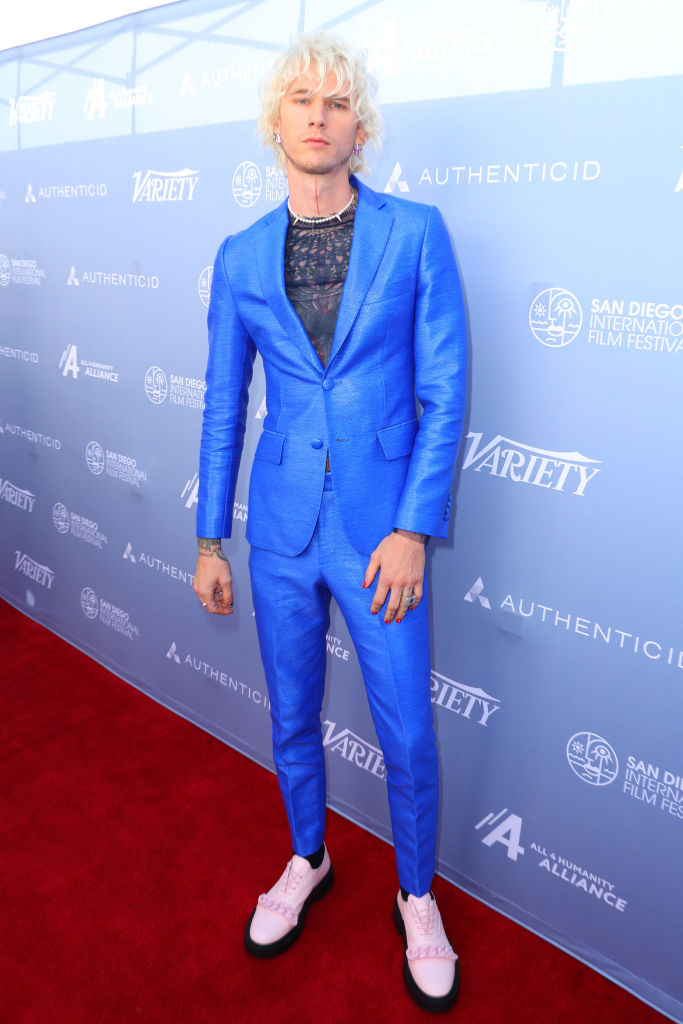 SAN DIEGO, CALIFORNIA - OCTOBER 23: Machine Gun Kelly attends the San Diego International Film Festival Spotlight Award Presentation and Screening of