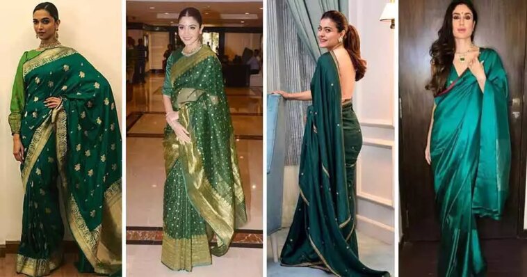 Navratri Special 2022: Peacock Green Traditional outfits for Day 8 of Navratri