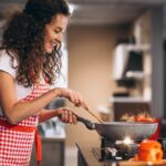 cooking veggies