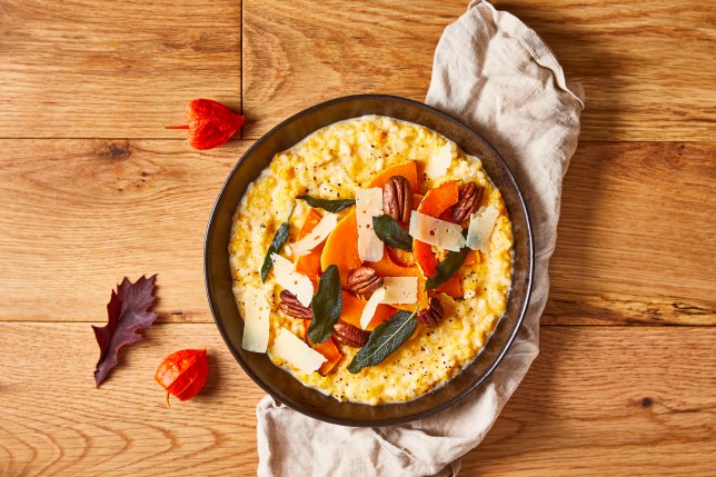 A pumpkin risotto for Halloween