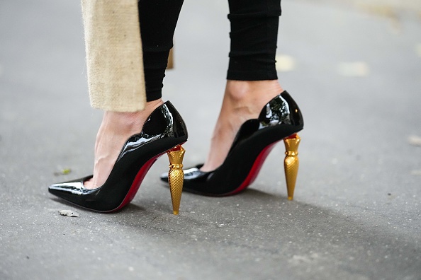 Louboutin's iconic red-sole pumps.