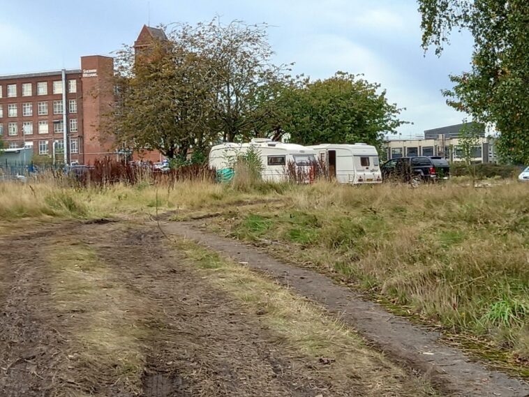 Travellers set up camp on old school site - eviction notice served