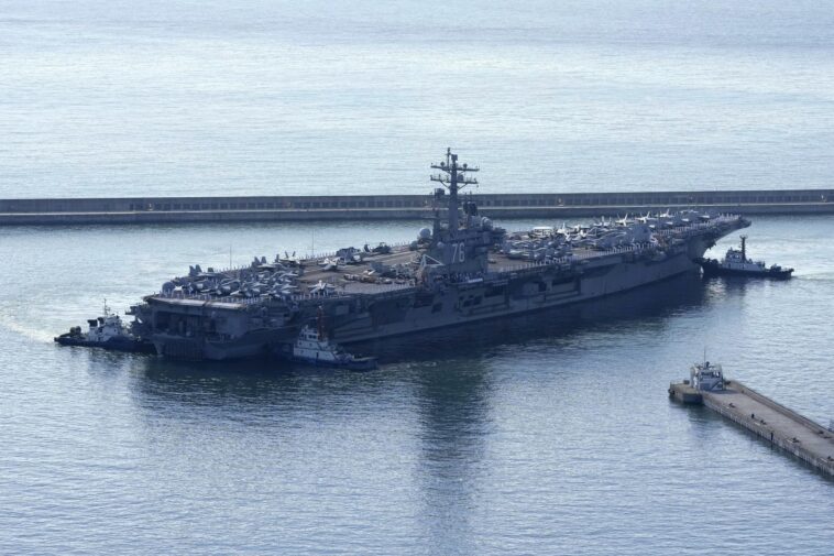 U.S. aircraft carrier concludes drills with Japan, South Korea as North Korea fires another missile