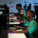 Children play a video game called League of Legends in Rio de Janeiro, Brazil; a large new US study published in JAMA Network Op