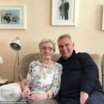 Sad: Eamonn Holmes has revealed his beloved mother Josie has died aged 93