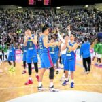 The Gilas Nationals show their improvement—and appreciation later on—to a huge Filipino gallery in a road game in Saudi Arabia. —FIBA.COM