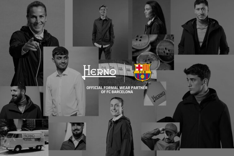 Herno Designs Off-Field Uniforms for FC Barcelona