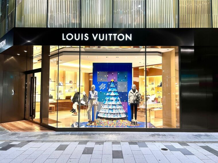 Louis Vuitton Teams Up With Lego on Holiday Window Displays