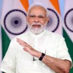 Prime Minister Narendra Modi addresses on the occasion of dedication of Lata Mangeshkar Chowk, in Ayodhya, via video message on Wednesday.