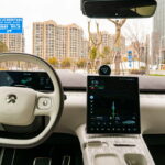 2HWRR1E Dashboard of a Nio ET7, picture taken during an official media test in Shanghai, China.