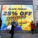 Shoppers on Oxford Street during the Black Friday sales