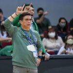 La Salle coach Derick Pumaren. TRISTAN TAMAYO/Inquirer Sports