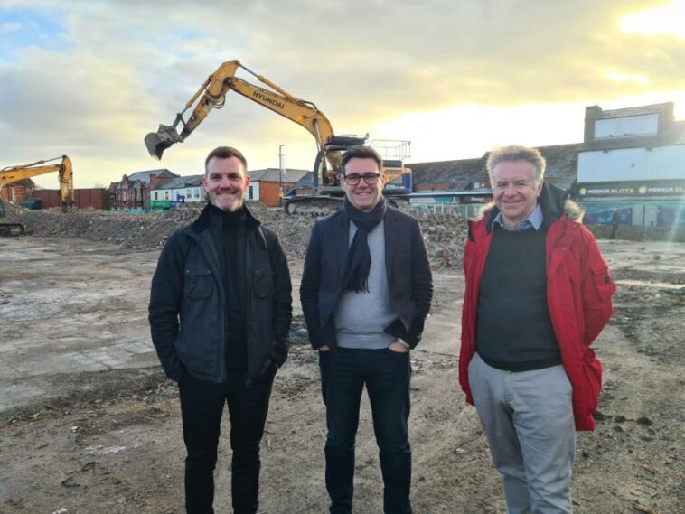 Excitement builds as work to transform a town gets underway