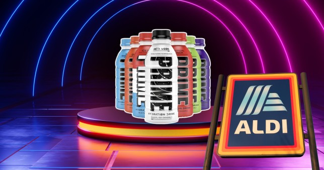 Prime energy drinks to go on sale in Aldi