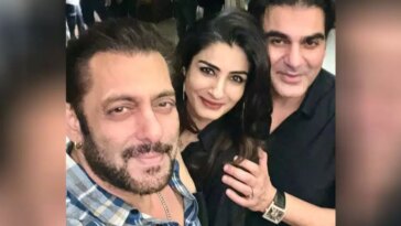 Raveena Tandon shares inside pictures from a celebration with Salman Khan and Arbaaz Khan