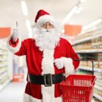 Santa in a supermarket