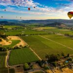 Enjoy stunning views of Napa Valley from a hot air balloon