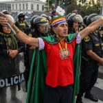 After weeks of violent protests, what is happening Peru?