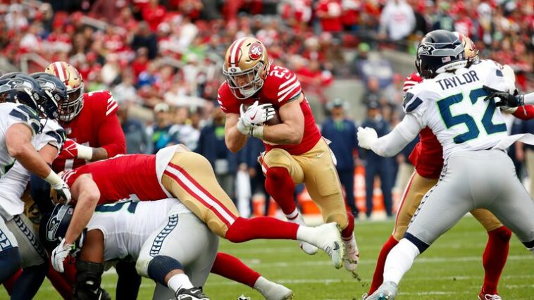 Highlights of the Seattle Seahawks' clash with the San Francisco 49ers in the NFL Super Wild Card playoff game.