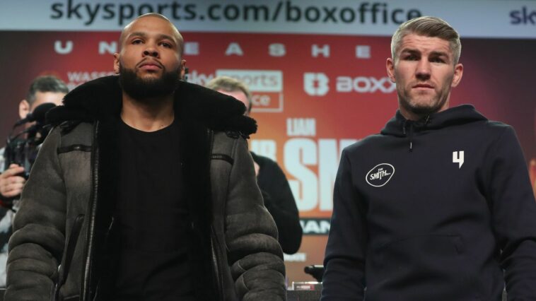 Chris Eubank Jr vs Liam Smith will be live on Sky Sports Box Office on Saturday night (Photo: Lawrence Lustig/BOXXER)