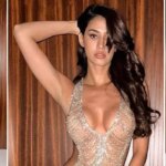 Disha Patani stuns in a shimmery bodycon cut-out gown. See pics: