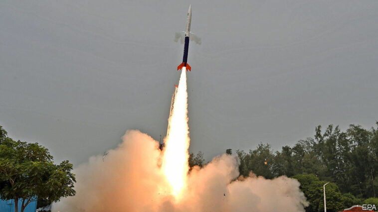 Editorial use only. HANDOUT /NO SALESMandatory Credit: Photo by INDIAN SPACE RESEARCH ORGANISATION/HANDOUT/EPA-EFE/Shutterstock (13629050b)A handout photo made available by the Indian Space Research Organisation (ISRO) shows the Vikram-S, India's first-ever private rocket developed by Skyroot Aerospace, blasts off from the Satish Dhawan Space Centre operated by the Indian Space Research Organisation (ISRO), in Sriharikota, Andhra Pradesh, India, 18 November 2022.Skyroot Aerospace an Indian space-tech startup based out of Hyderabad launches India's first-ever privately developed rocket 'Vikram-S' on a sub-orbital flight from the Indian Space Research Organisation's (ISRO) launchpad in Sriharikota, about 100 km from Chennai. The mission named 'Prarambh' (the beginning) marks the maiden space launch of a privately operated and developed launch vehicle in India. With this Mission, Skyroot Aerospace becomes the first private company in India to launch a rocket into space under the guidance of the Indian Space Research Organisation (ISRO) after the central government opened up the space sector to facilitate Indian private industry participation in 2020. Skyroot's launch vehicles are named Vikram as a tribute to the founder of the Indian space program and renowned scientist Vikram Sarabhai.India's first private rocket 'Vikram-S' is all set to be launched under the Prarambh mission, Sriharikota - 18 Nov 2022