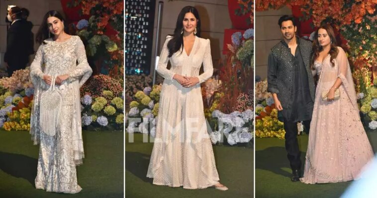 Katrina Kaif, Sara Ali Khan, Varun-Natasha arrive at Radhika Merchant, Anant Ambani's engagement