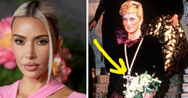 Kim Kardashian Just Purchased Princess Diana's Necklace At An Auction, And The Reactions Are Priceless