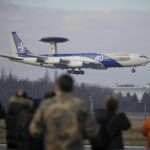 NATO surveillance planes temporarily deployed to Romania to monitor Russian military near borders