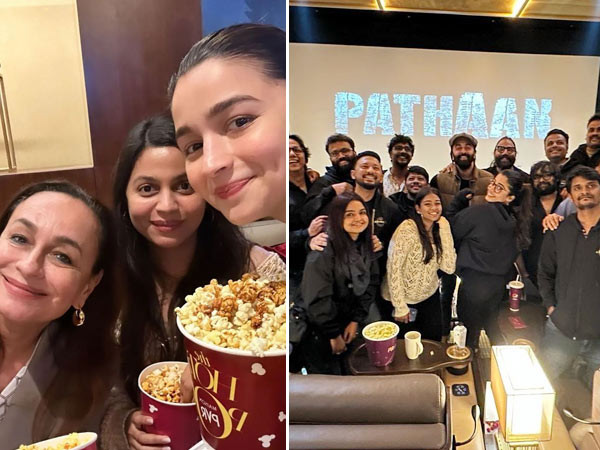 New parents Alia Bhatt and Ranbir Kapoor watch the Shah Rukh Khan starrer Pathaan