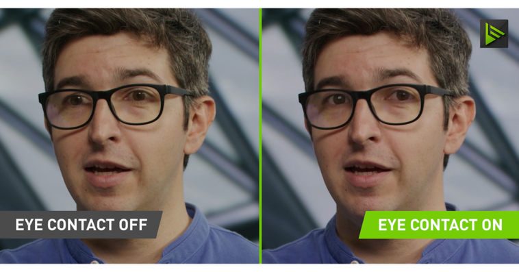 Nvidia Broadcast can now deepfake your eyes to make you look at the camera