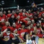 Barangay Ginebra Gin Kings capture the PBA Commissioner's Cup championship in front of a record crowd. –PBA IMAGES