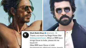 Shah Rukh Khan and Ram Charan interact post the latter praises the Pathaan trailer