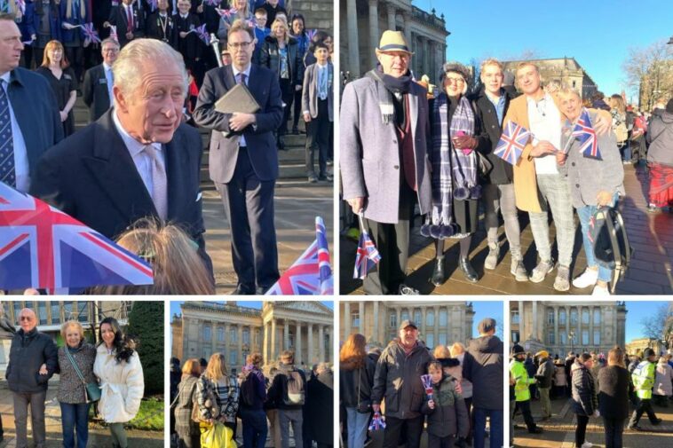 The warmest of welcomes as thousands travel to greet His Majesty King Charles III