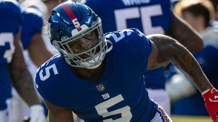 Watch: Giants' Kayvon Thibodeaux does snow angel celebration next to injured QB