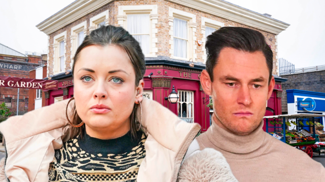 Whitney Dean and Zack Hudson in EastEnders