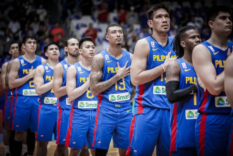 Gilas Pilipinas in the Fiba World Cup Asian Qualifying game vs Lebanon. –FIBA BASKETBALL