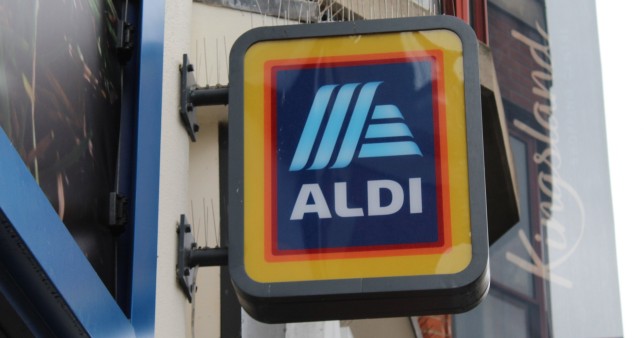 Sign for Aldi