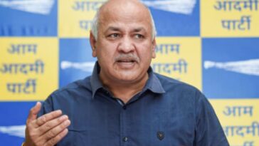 New Delhi: Delhi Deputy Chief Minister Manish Sisodia addresses a press conference, in New Delhi, Saturday, June 4, 2022. (PTI Photo/Kamal Singh)(