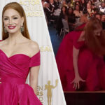 Here’s Why Jessica Chastain Fell Up The Stairs At The 2023 SAG Awards