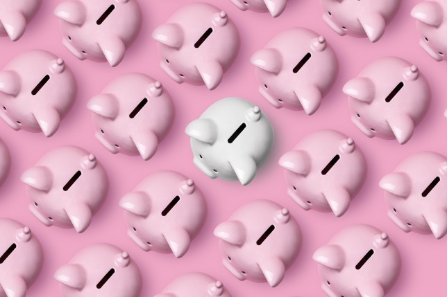 piggy banks graphic