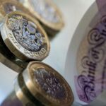 Sterling drops as inflation data points to Bank of England pause