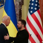 Ukraine war live updates: Biden departs Kyiv after surprise visit; air raid warning activated across all of Ukraine