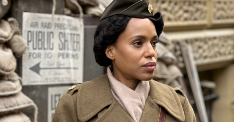 Your First Look at Tyler Perry and Kerry Washington's World War II Movie, "Six Triple Eight"