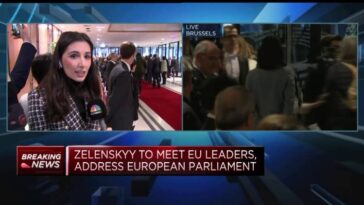 Ukraine’s Zelenskyy to address European leaders in Brussels trip