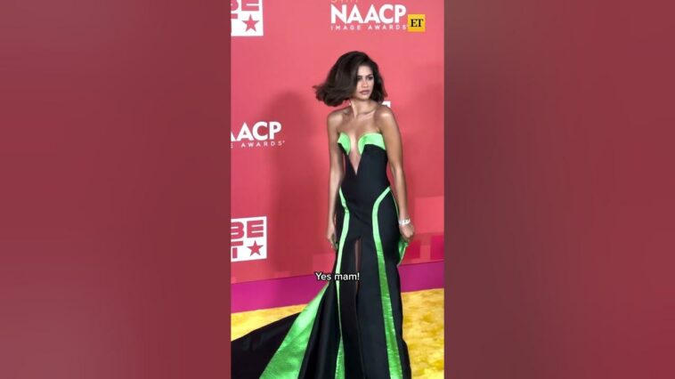 Zendaya ARRIVES at the NAACP Image Awards ? #shorts