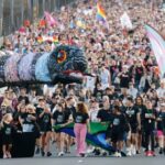 Around 50,000 people walked across the Sydney Harbour Bridge calling for global equality to mark the end of Sydney WorldPride.